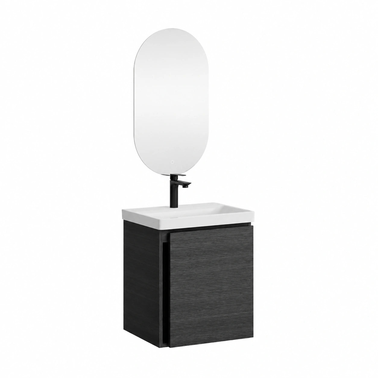 Ensemble de meubles de salle de bain, coloris anthracite, pour la salle de bain