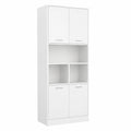 Armoire, avec rangement, coloris blanc, pour la chambre