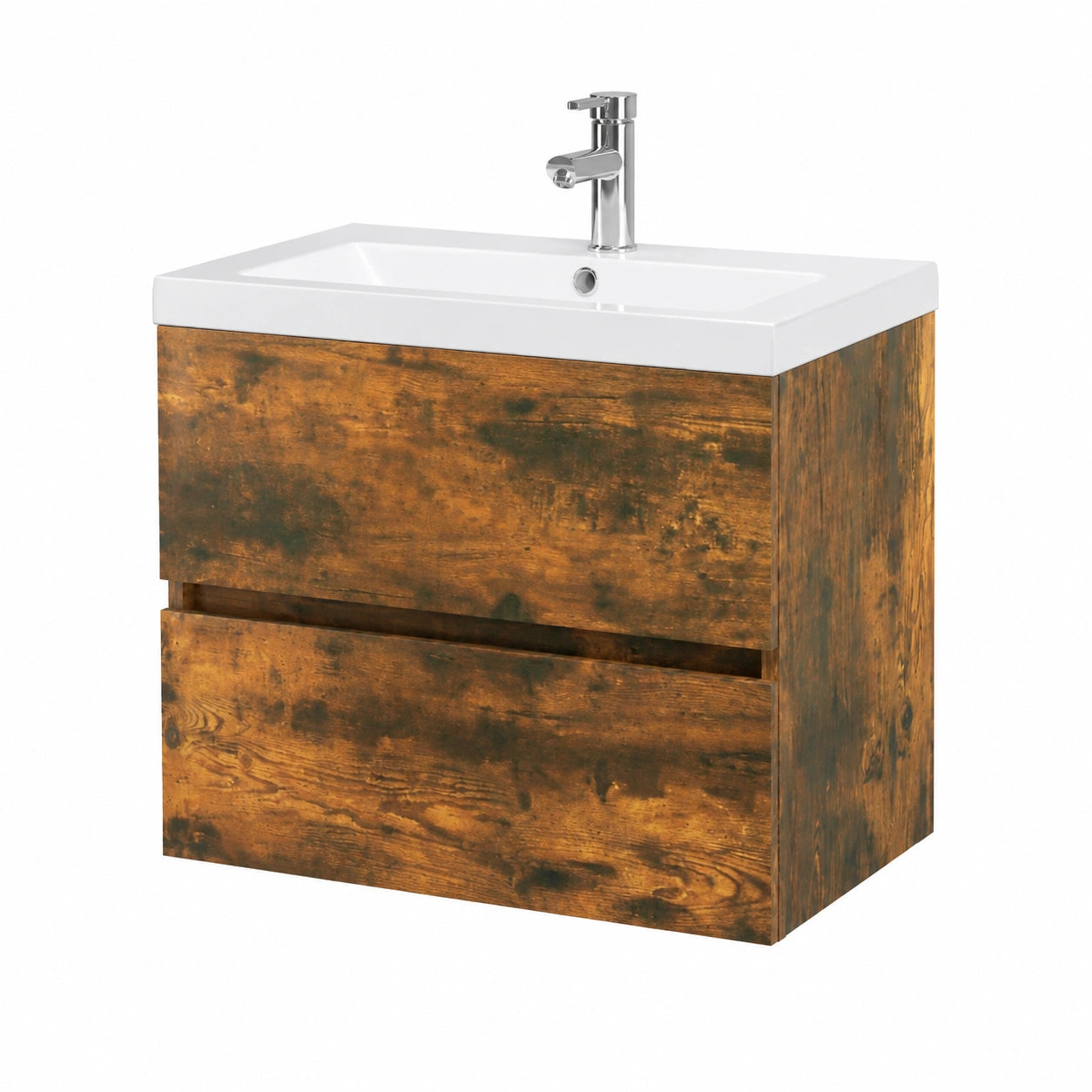Ensemble de meubles de salle de bain, en chêne, 60 x 38,5 x 45 cm, pour la salle de bain