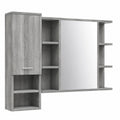 Armoire, 80 x 20,5 x 64 cm, coloris gris, pour la chambre