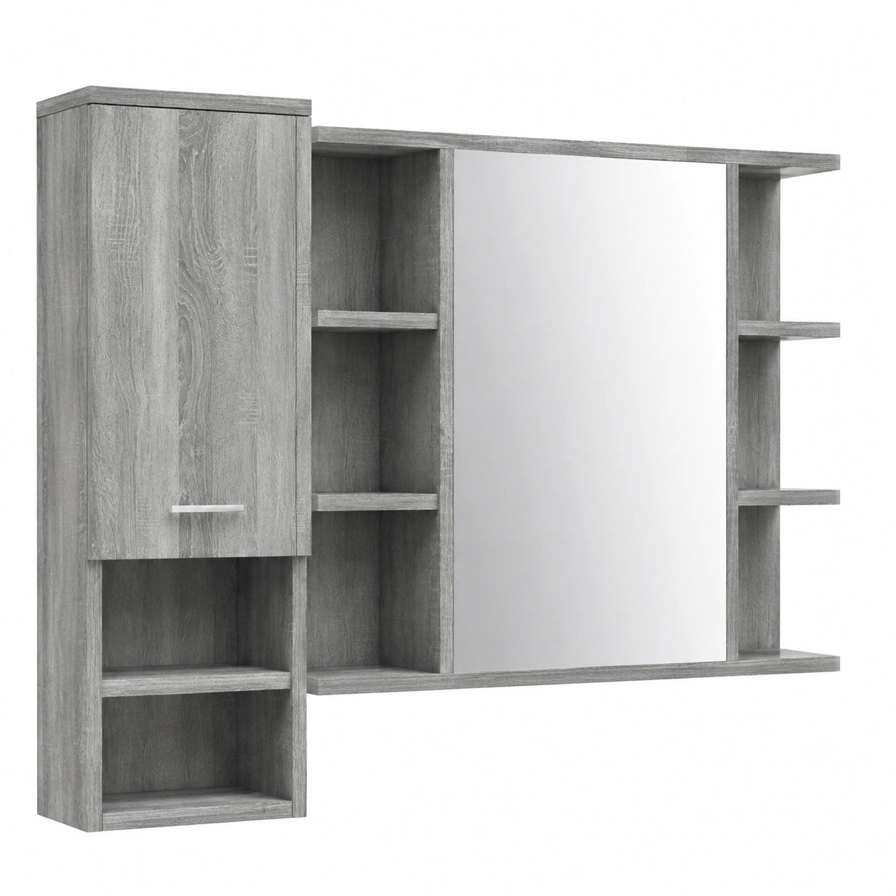 Armoire, 80 x 20,5 x 64 cm, coloris gris, pour la chambre