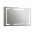 Armoire, réglable, avec étagères, avec éclairage LED, en métal, 100 x 60 x 13,5 cm, pour la chambre