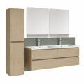 Ensemble de meubles de salle de bain, en chêne, pour la salle de bain