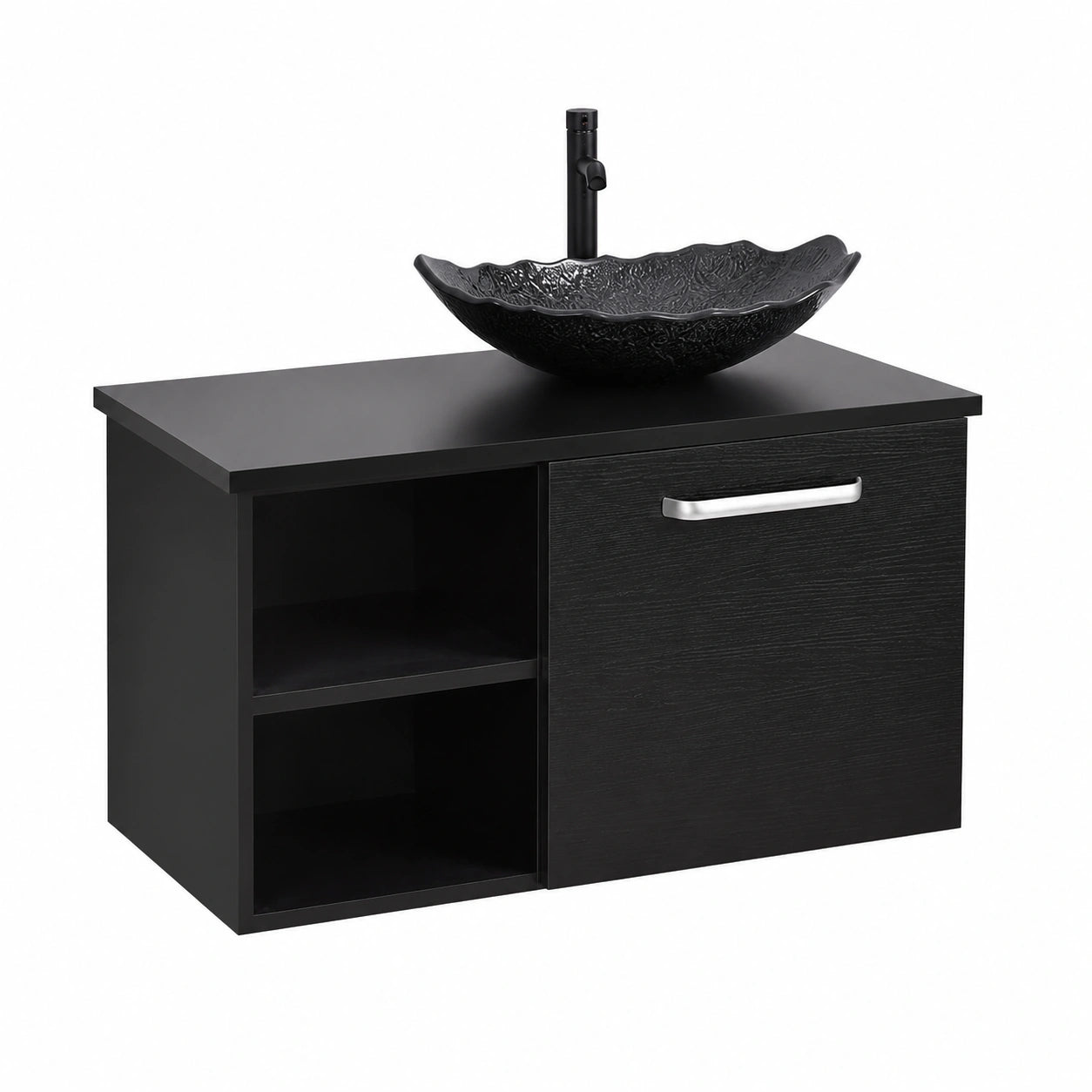 Armoire, avec étagères, coloris argenté, pour la chambre