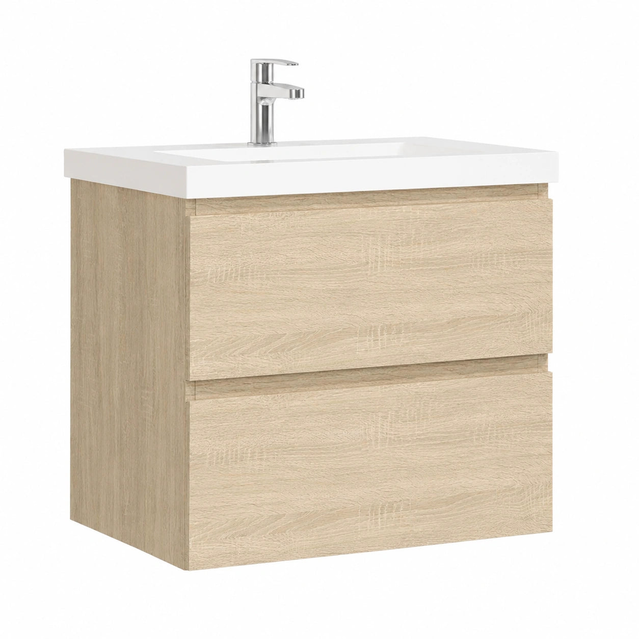 Ensemble de meubles de salle de bain, avec rangement, en chêne, 50 x 38,5 x 52 cm, pour la salle de bain