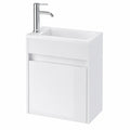 Ensemble de meubles de salle de bain, avec rangement, 41 x 25 x 50 cm, coloris blanc, pour la salle de bain