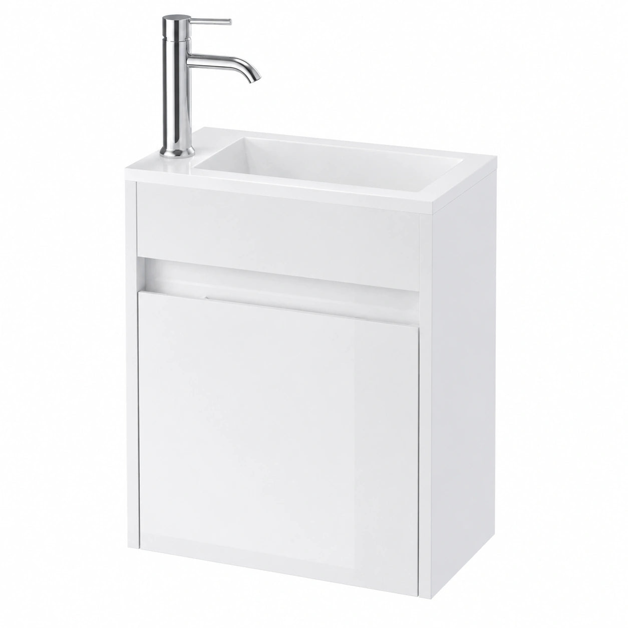 Ensemble de meubles de salle de bain, avec rangement, 41 x 25 x 50 cm, coloris blanc, pour la salle de bain