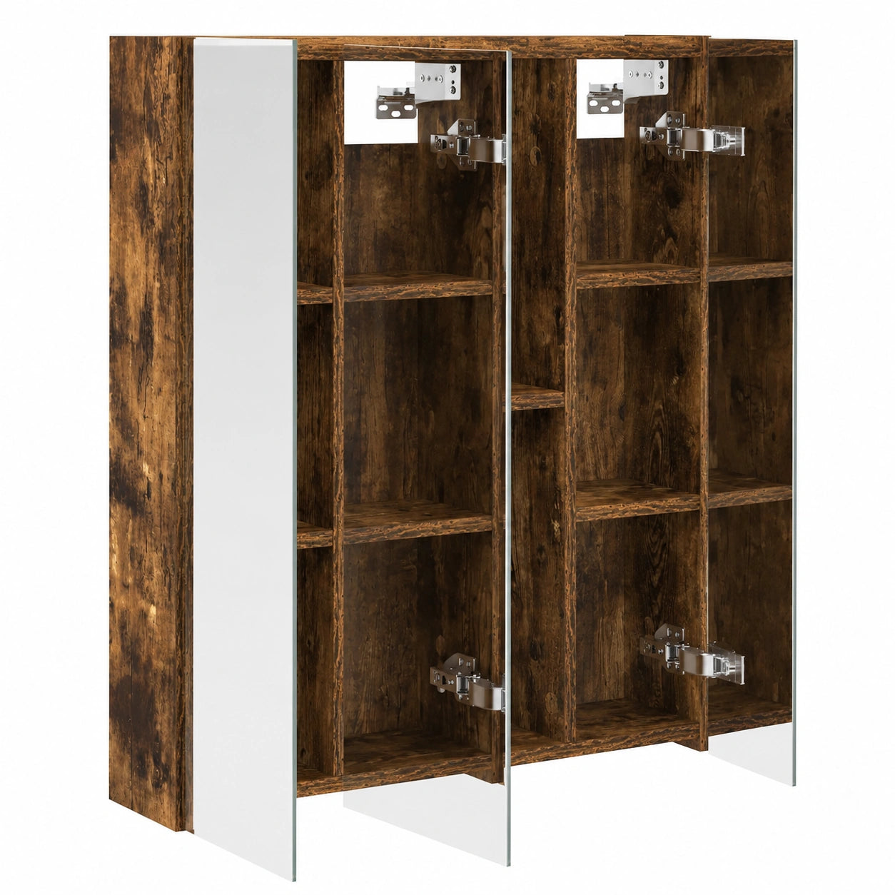 Armoire, en chêne, réglable, avec rangement, avec étagères, 70 x 14,5 x 70 cm, pour la chambre