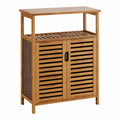 Armoire, avec rangement, avec portes, en noyer et bambou, pour la chambre