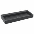 Ensemble de meubles de salle de bain, coloris noir et gris, 100 x 42 x 10 cm, pour la salle de bain