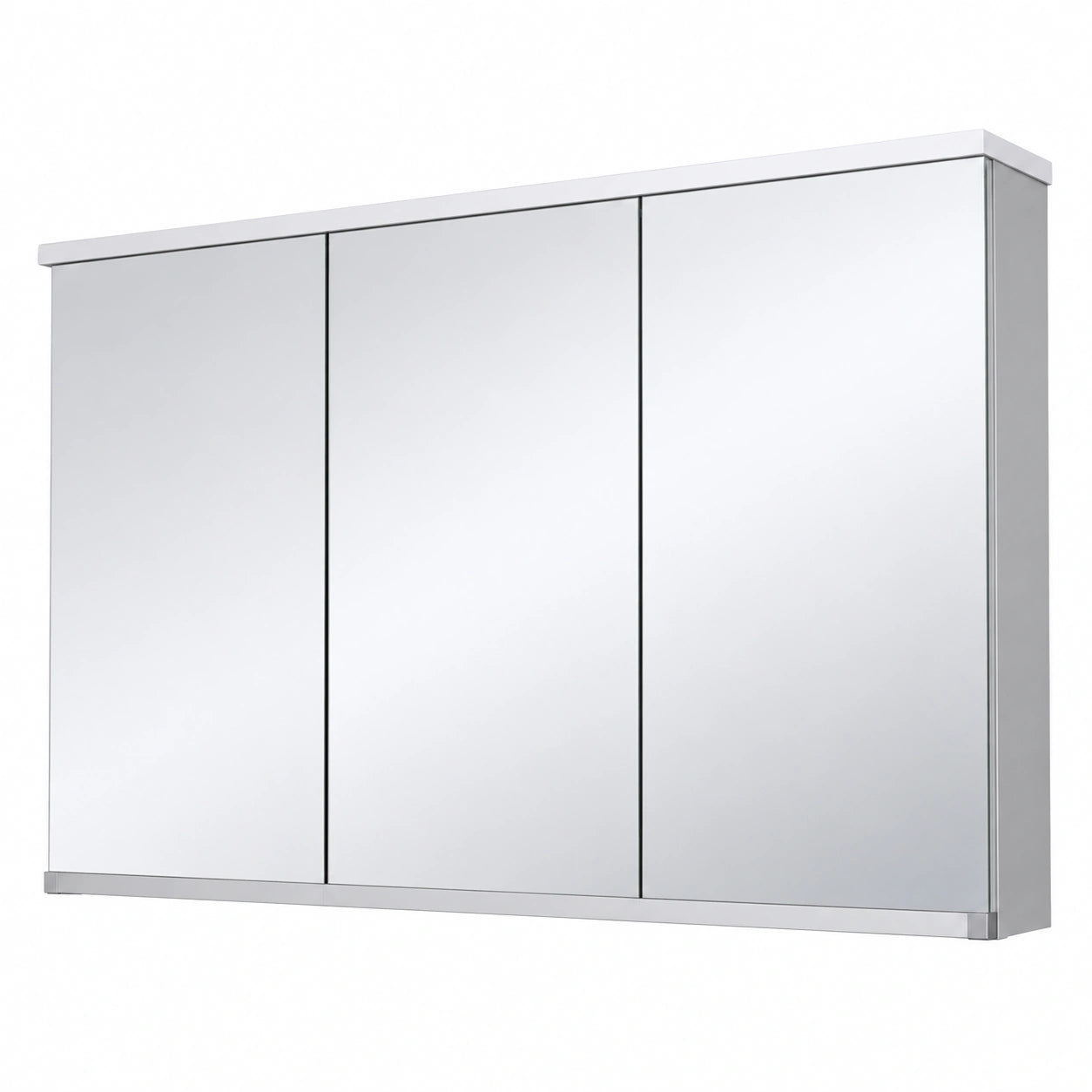 Armoire, avec portes, avec éclairage LED, avec prise intégrée, 120 x 19 x 71 cm, pour la chambre