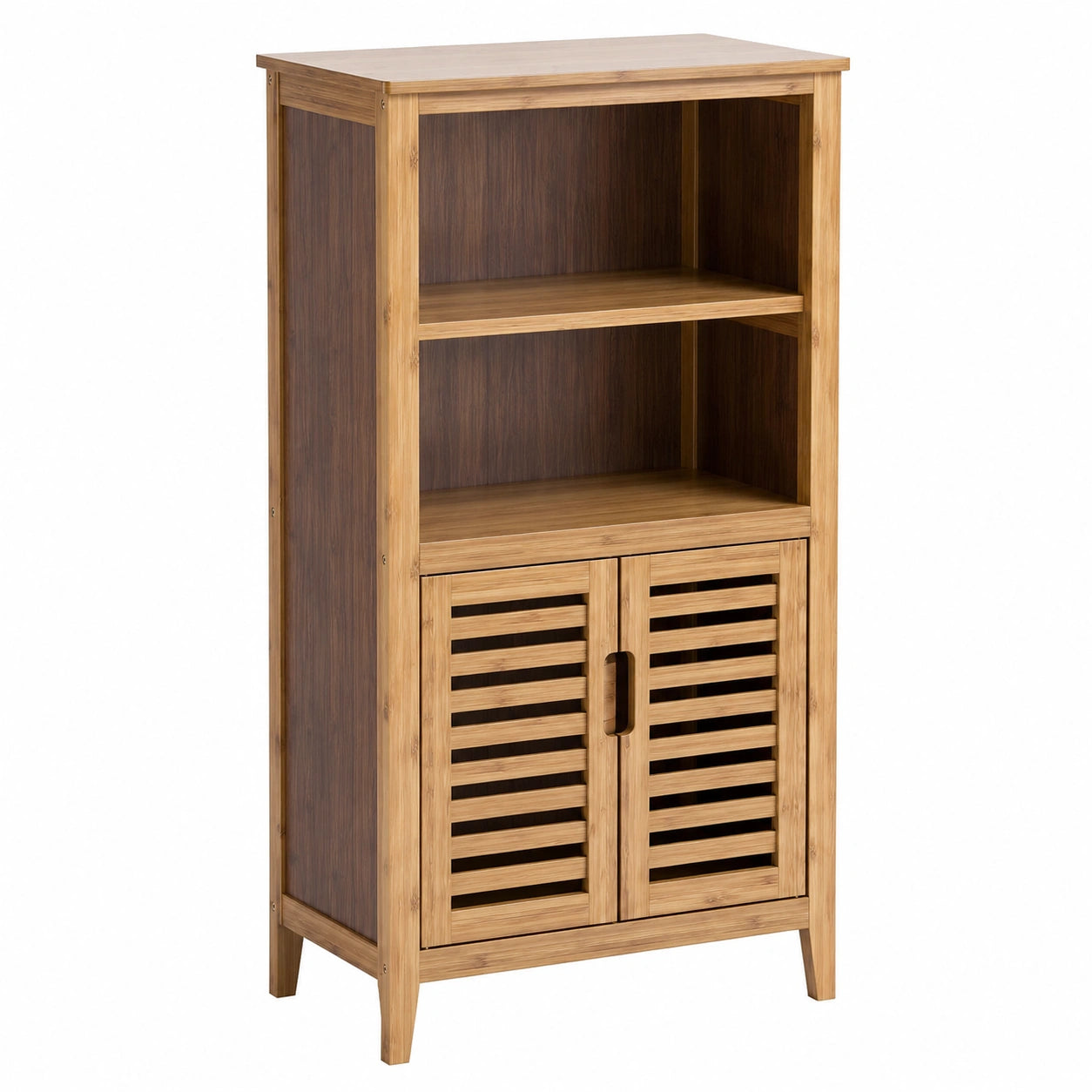 Armoire, avec rangement, avec étagères, avec portes, en noyer et bambou, pour la chambre