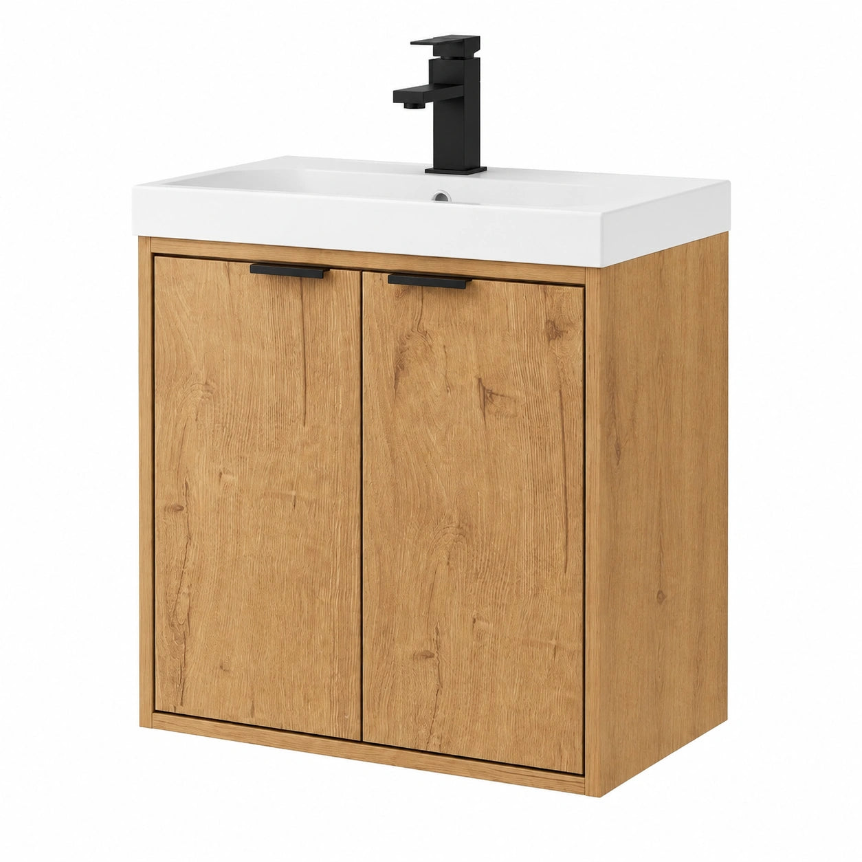 Ensemble de meubles de salle de bain, 50 x 38 x 55 cm, coloris naturel, pour la salle de bain