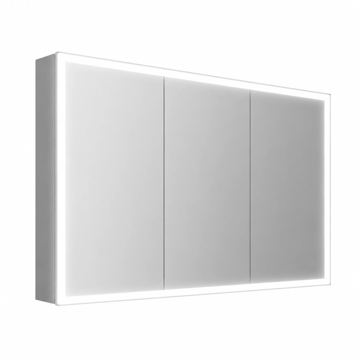 Armoire, réglable, avec prise intégrée, en acier inoxydable, 100 x 65 x 13 cm, pour la chambre