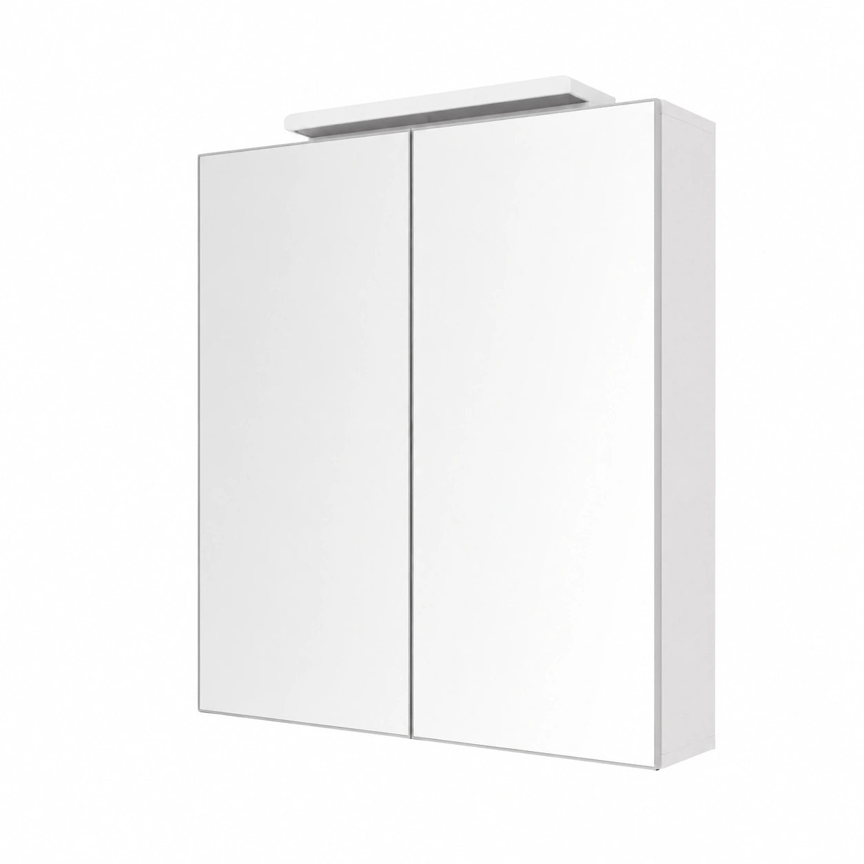 Armoire, avec portes, avec éclairage LED, avec prise intégrée, 60 x 19 x 73 cm, pour la chambre